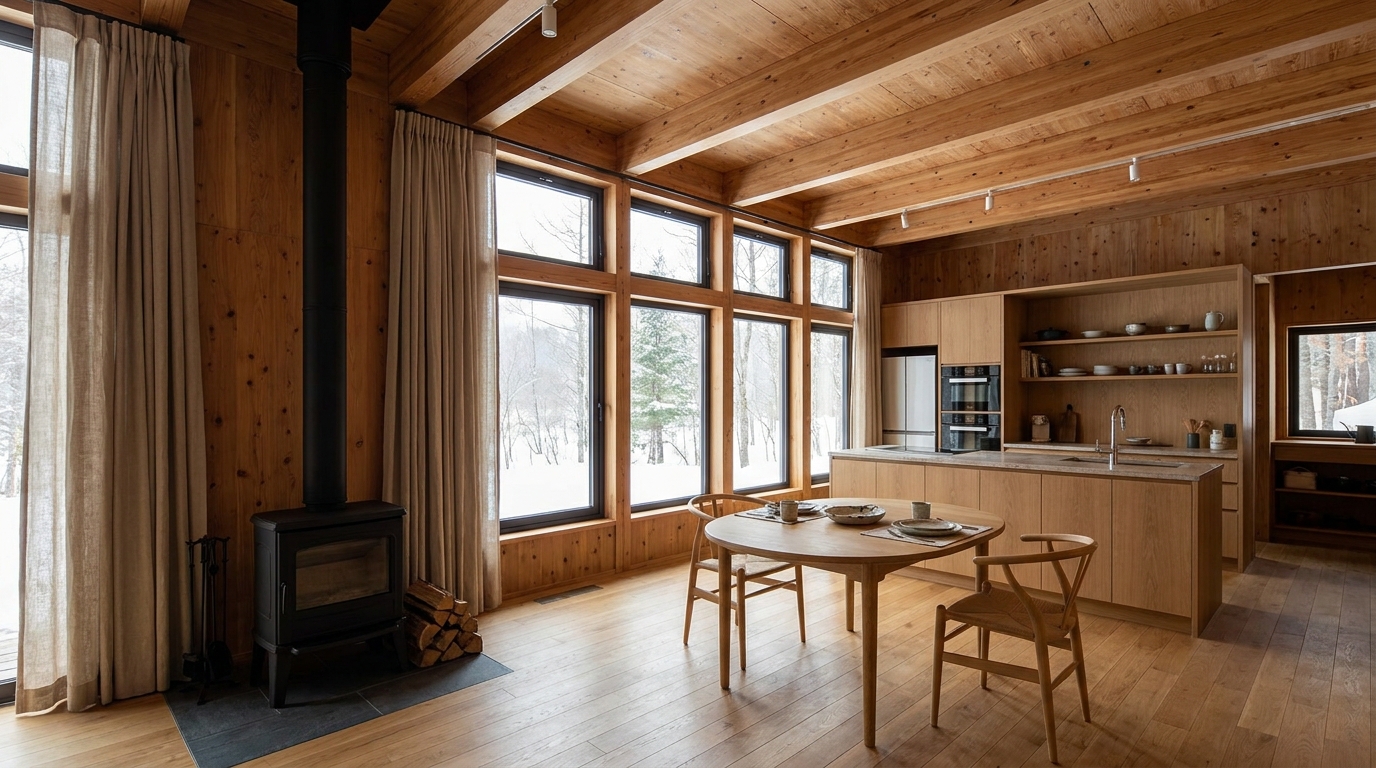 北の小屋 内観