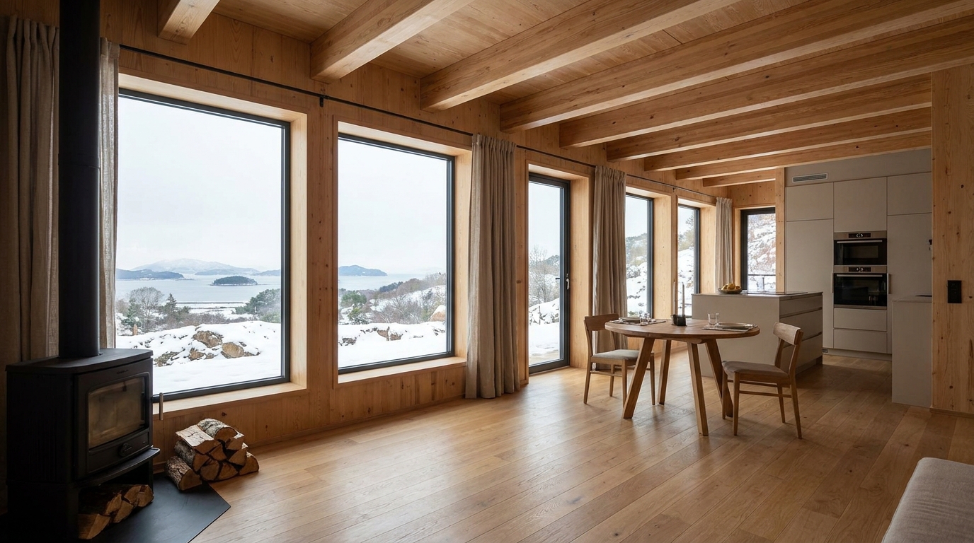 月の小屋 内観