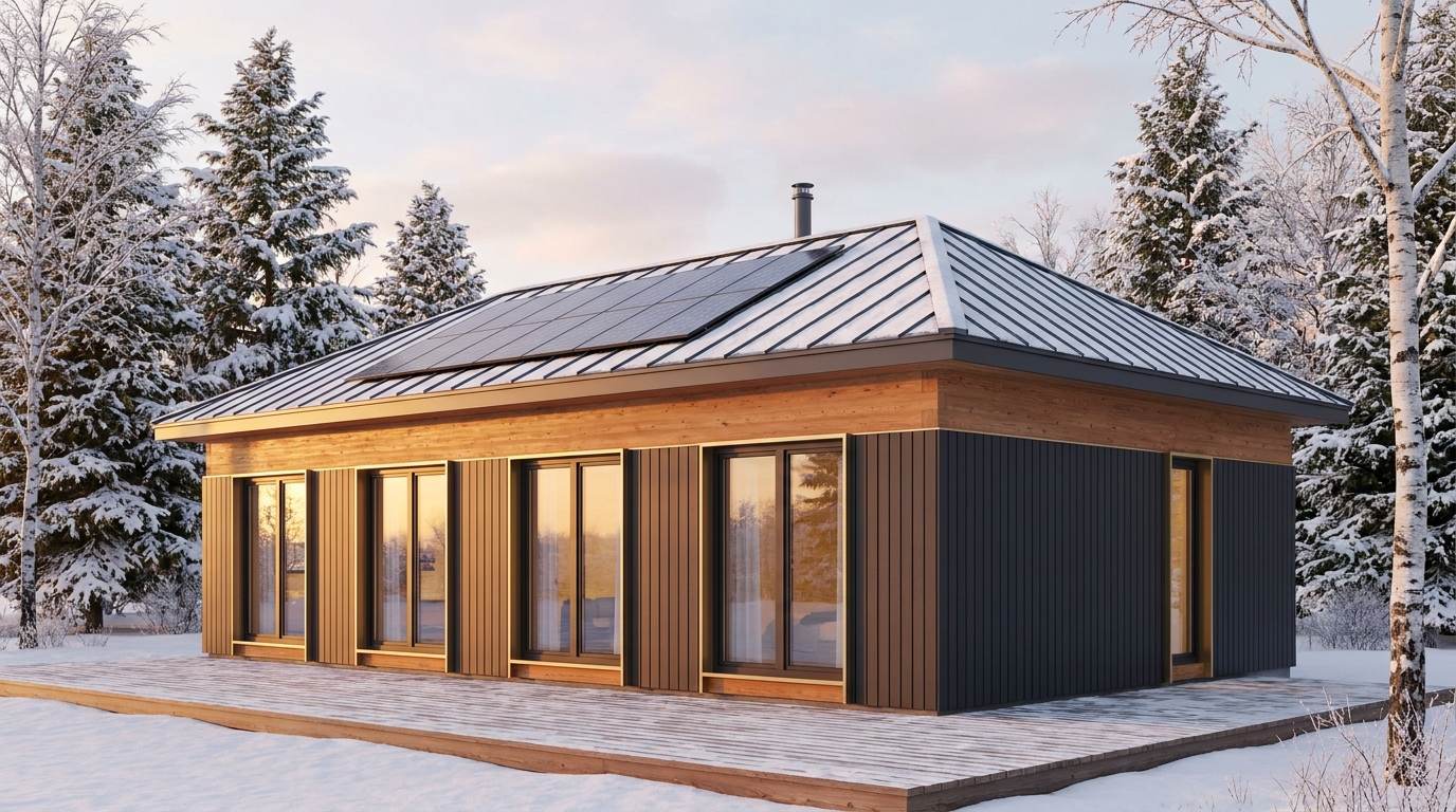 星の蔵 外観 — AI render based on BIM specs