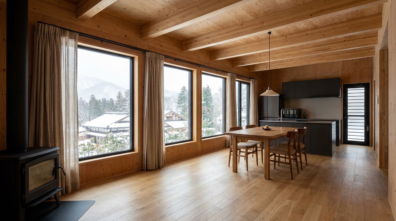 北の小屋 内観