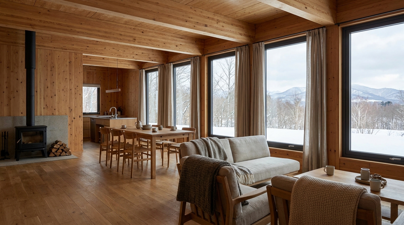 北の小屋 内観