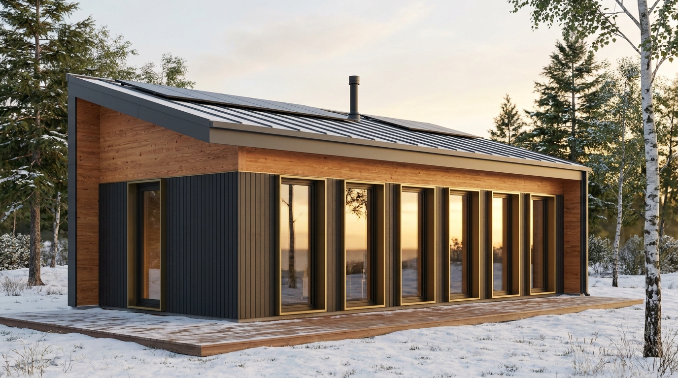西の館 外観 — AI render based on BIM specs