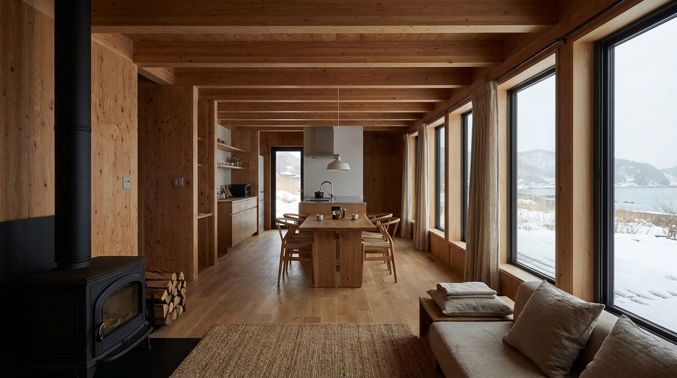 雨の杜 内観