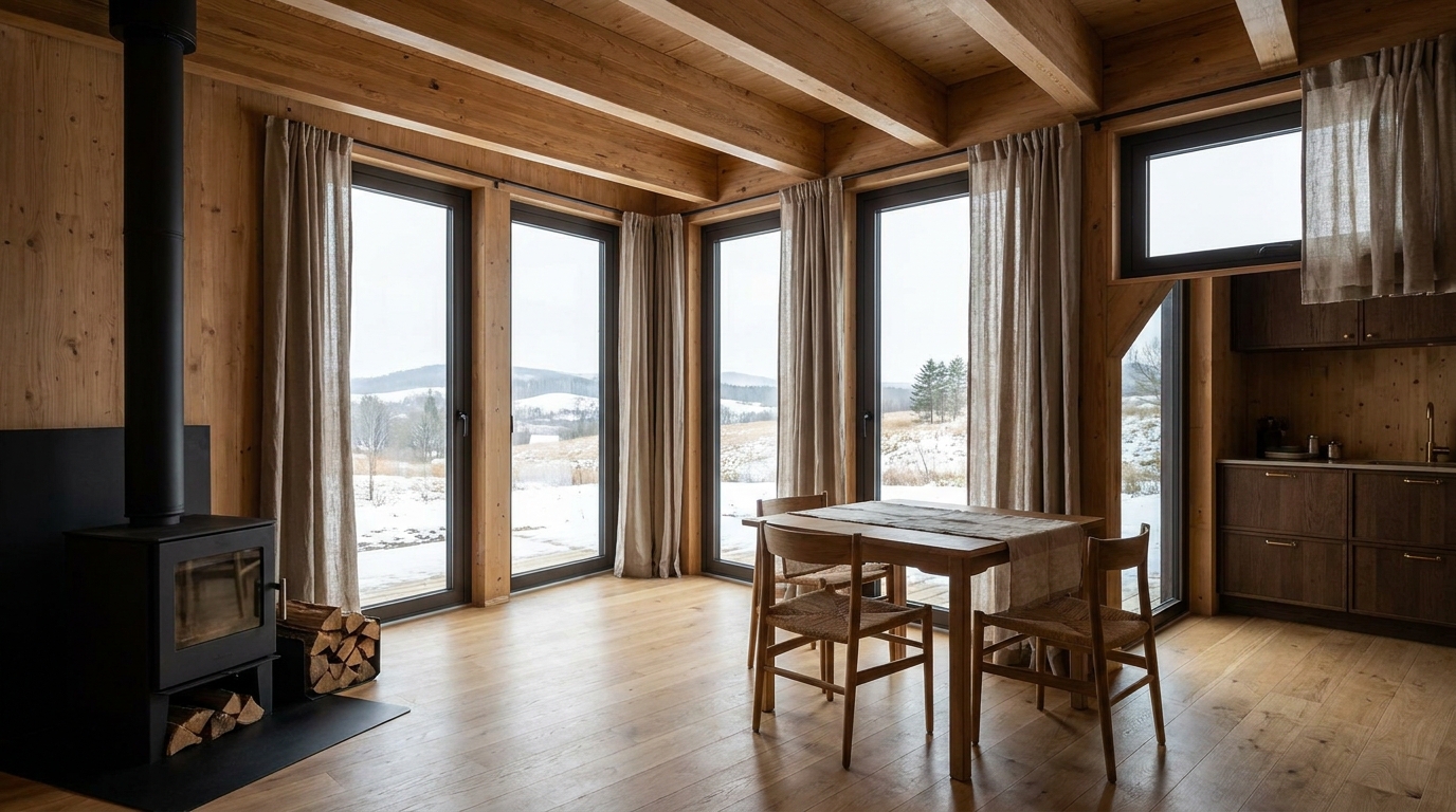 北の小屋 内観