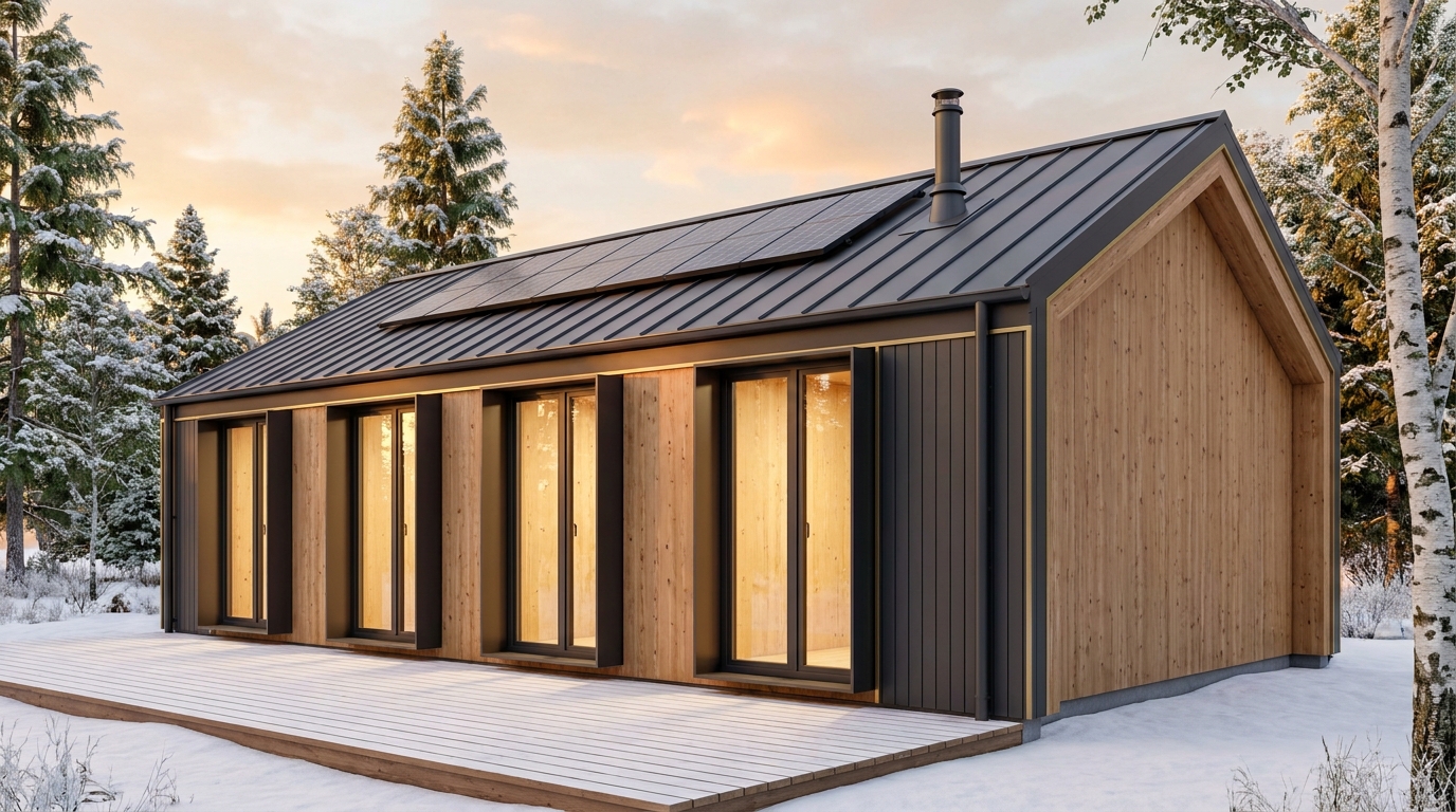 東の館 外観 — AI render based on BIM specs