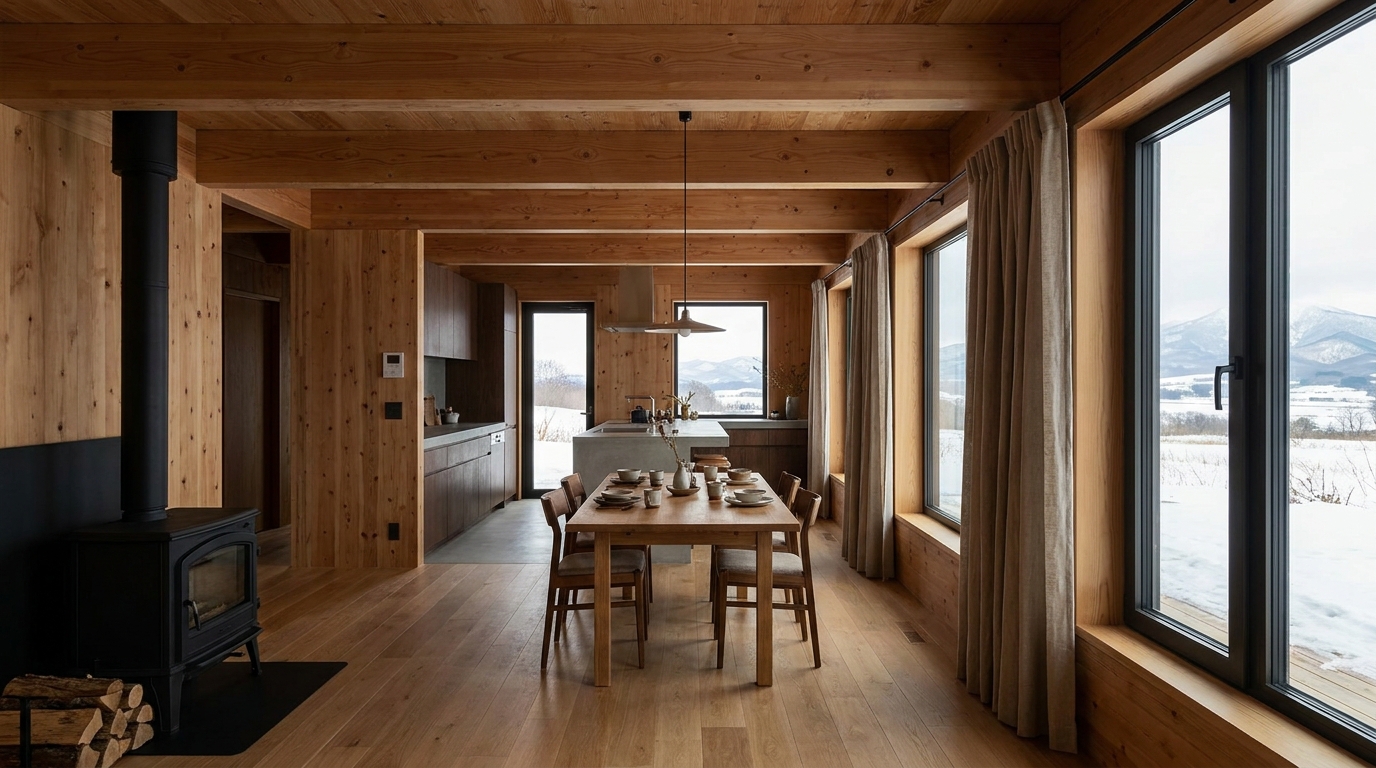 風の小屋 内観