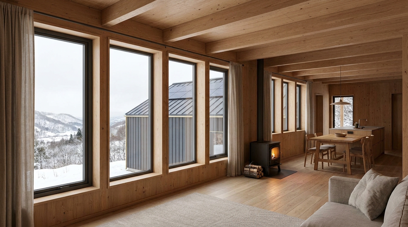 風の小屋 内観