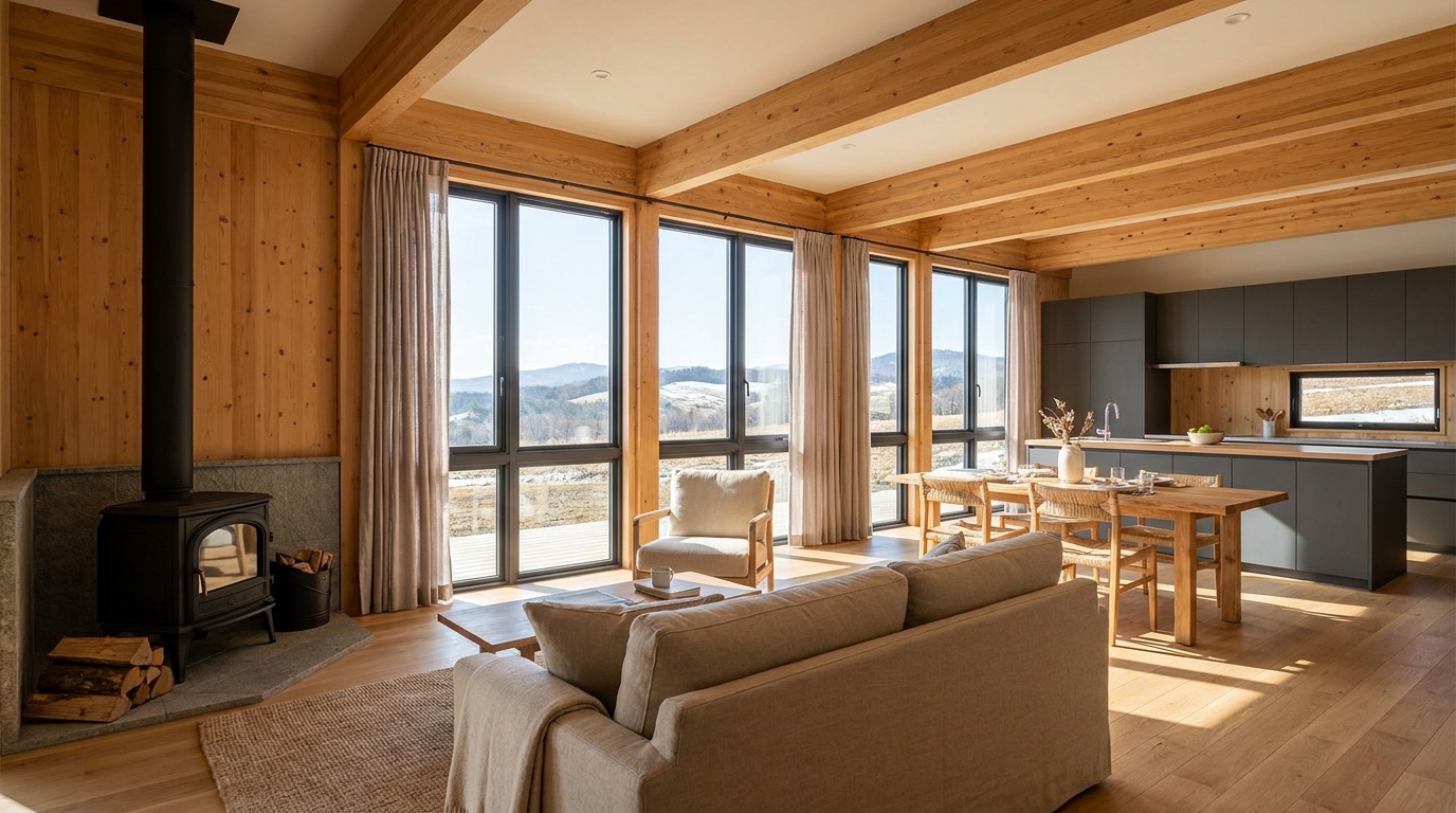 月の小屋 内観