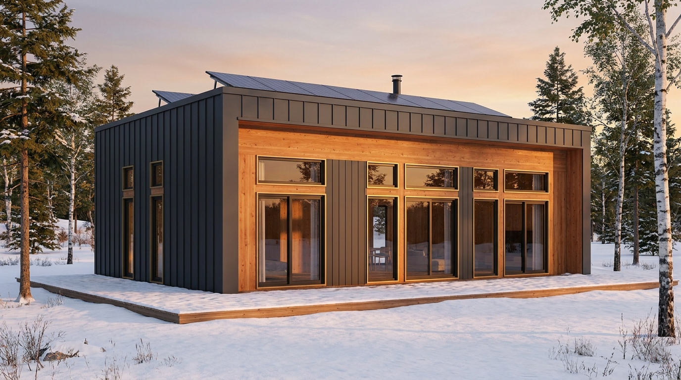 北の館 外観 — AI render based on BIM specs