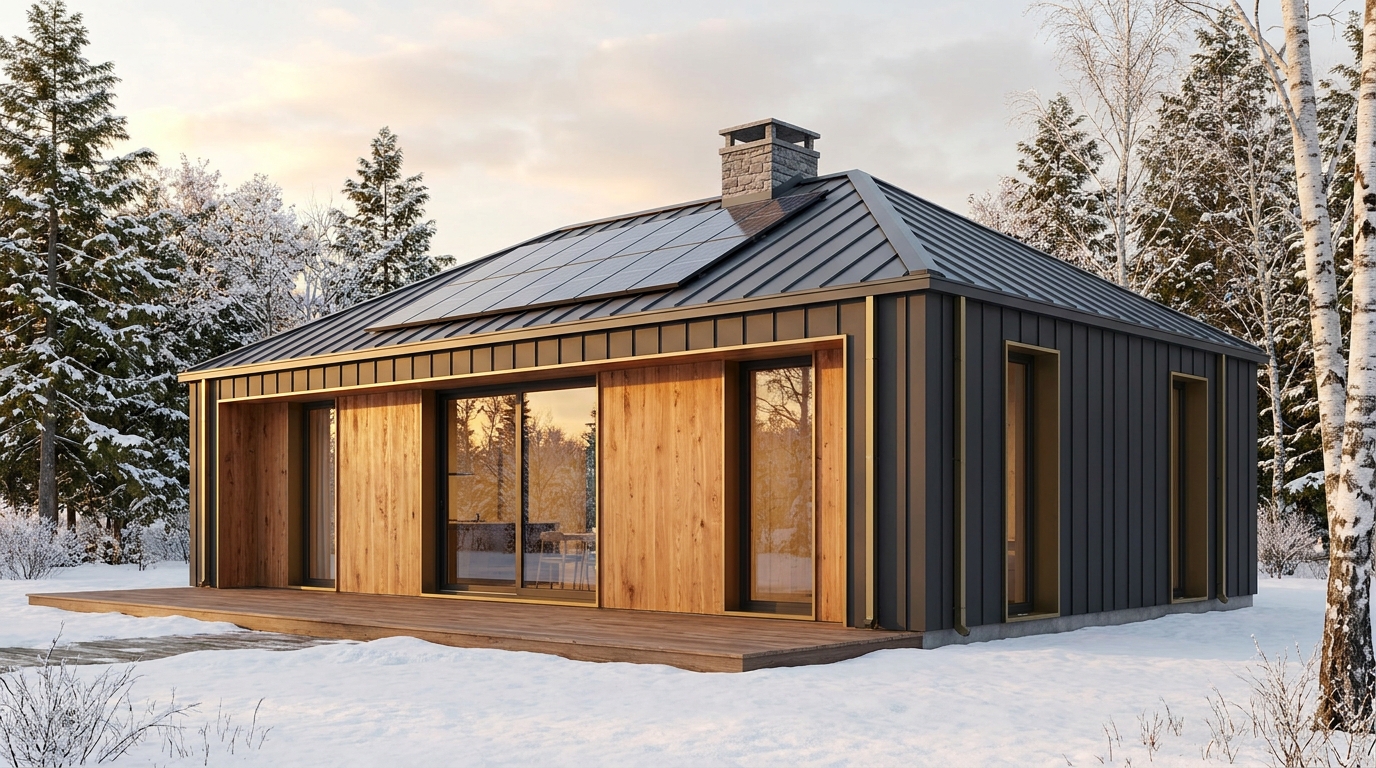 月の里 外観 — AI render based on BIM specs