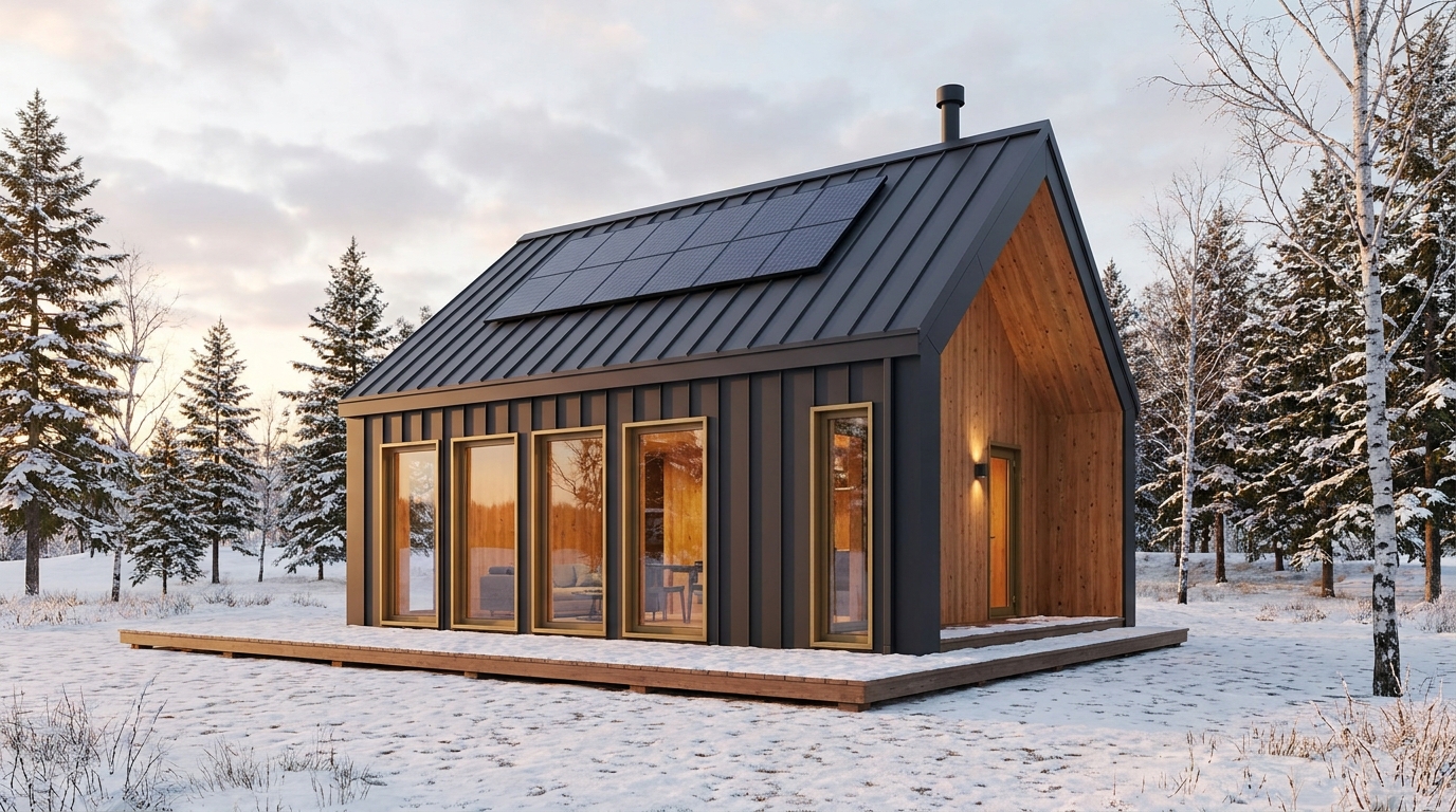 霧の塔 外観 — AI render based on BIM specs