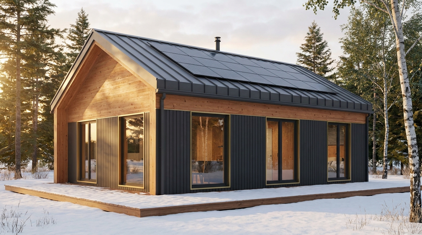 森の塔 外観 — AI render based on BIM specs