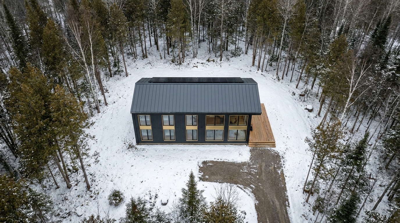 雪の小屋 配置