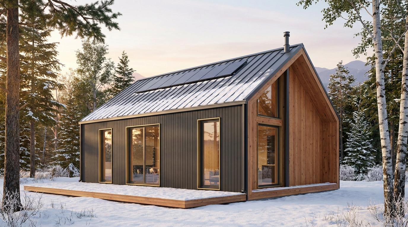 湖の杜 外観 — AI render based on BIM specs