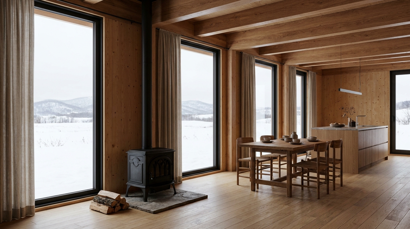 北の小屋 内観