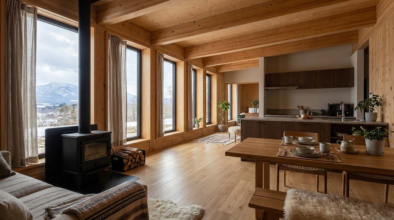 風の小屋 内観