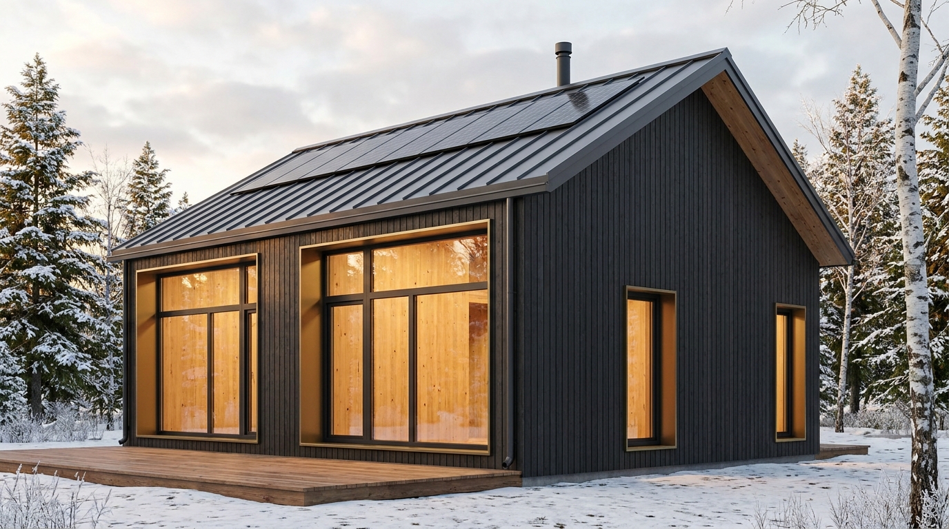 陽の館 外観 — AI render based on BIM specs