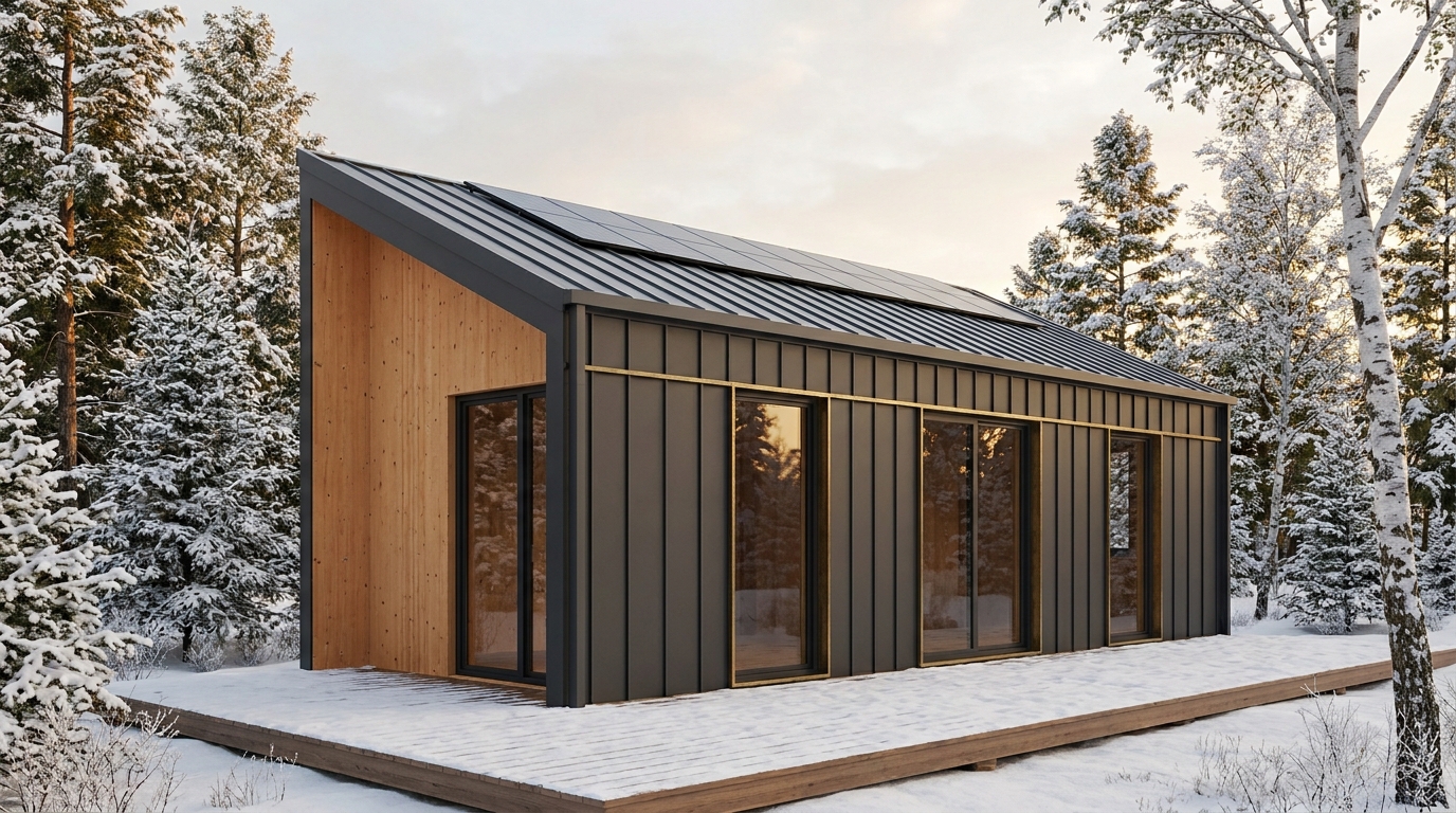 西の塔 外観 — AI render based on BIM specs
