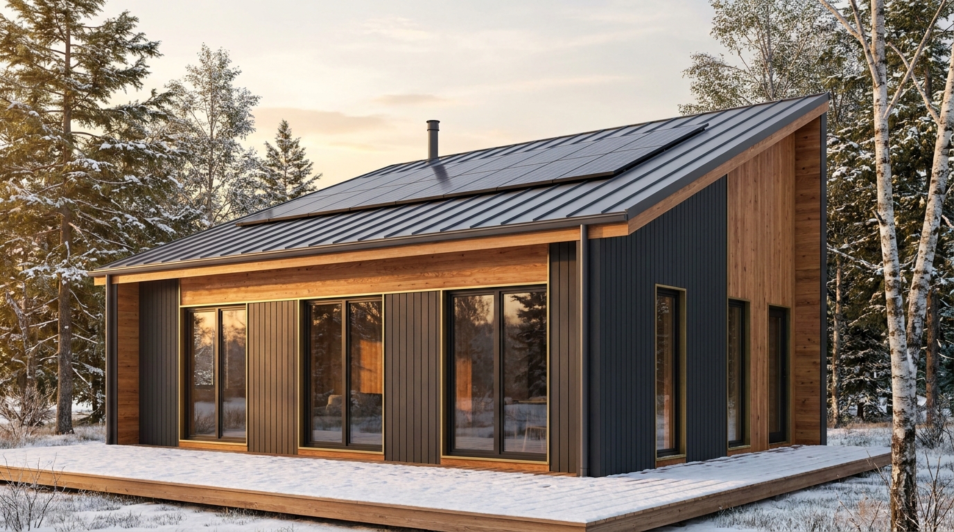 南の里 外観 — AI render based on BIM specs