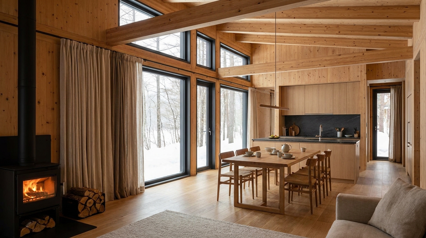 月の小屋 内観