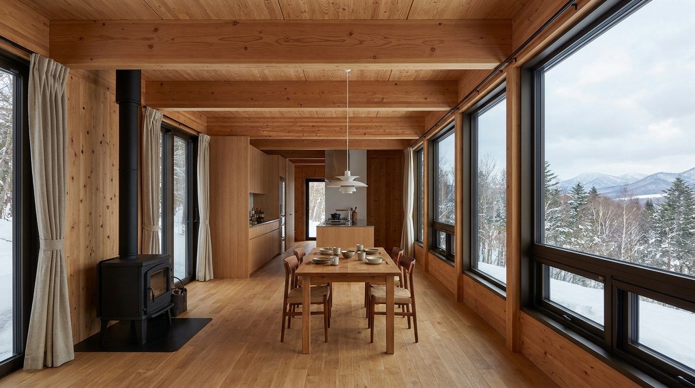 北の小屋 内観