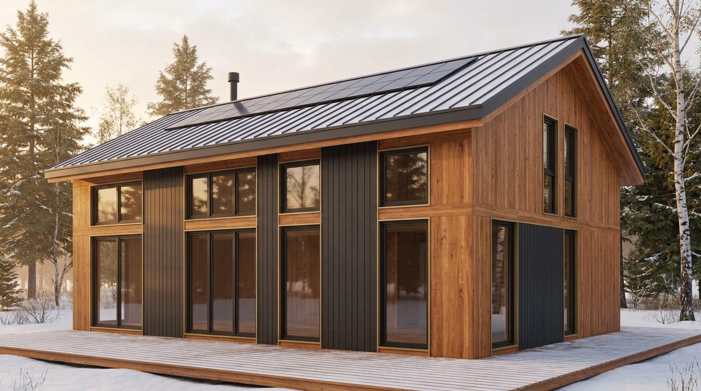 陽の里 外観 — AI render based on BIM specs