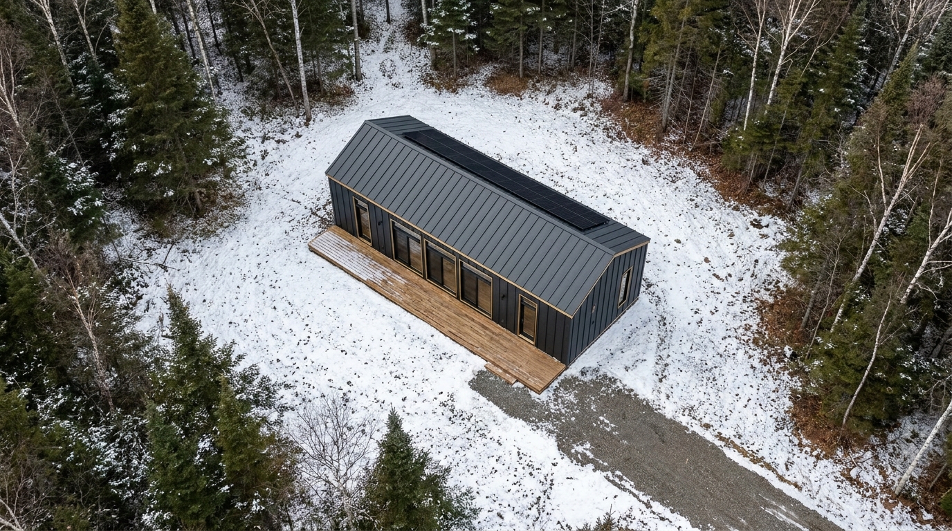 雪の小屋 配置
