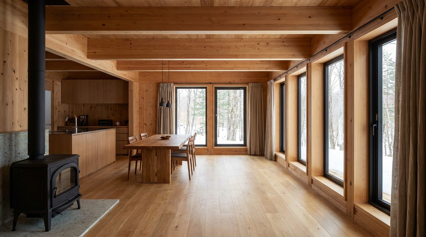 南の小屋 内観