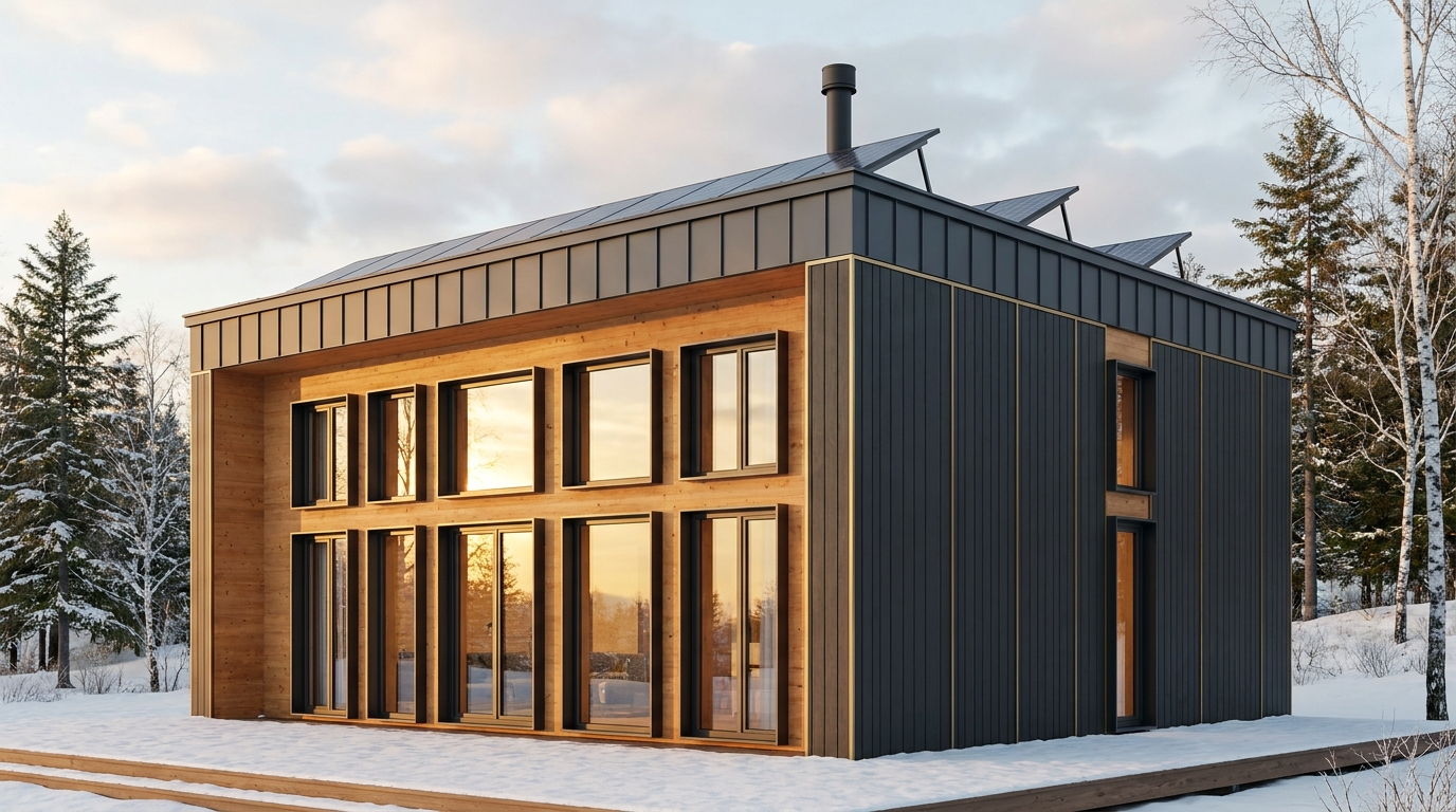 西の塔 外観 — AI render based on BIM specs
