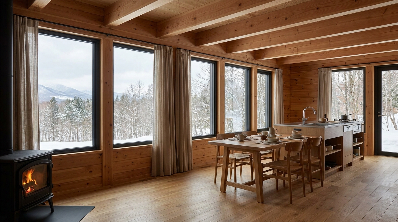 北の小屋 内観