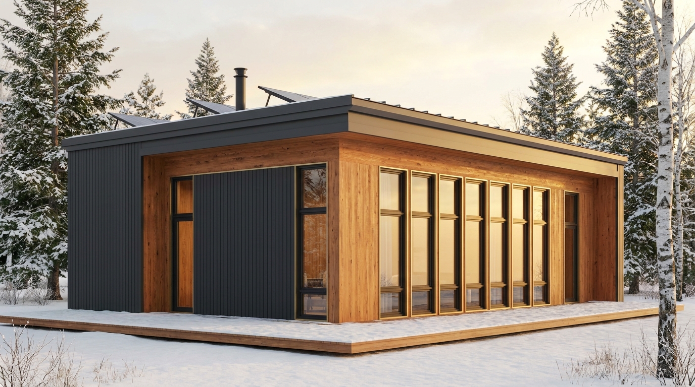 陽の館 外観 — AI render based on BIM specs
