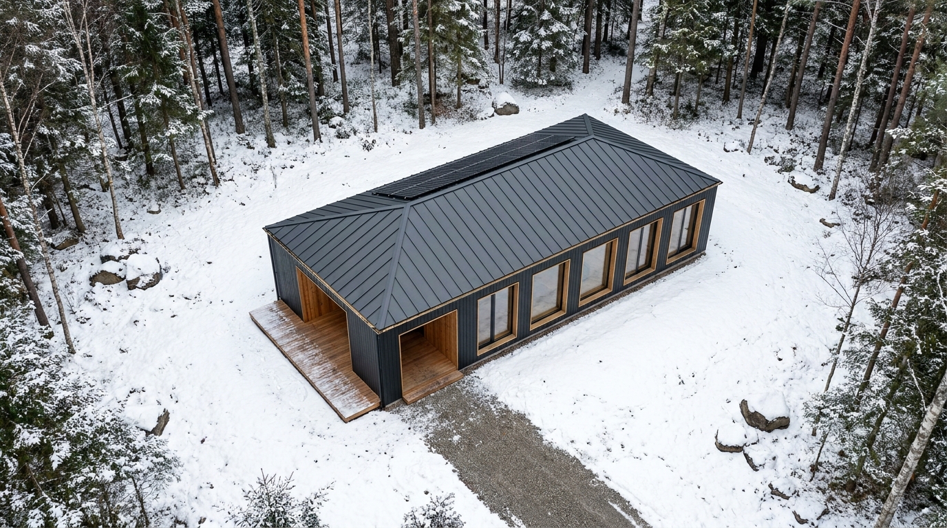 湖の小屋 配置