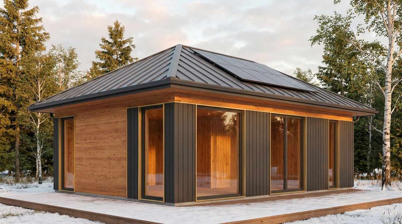 南の砦 外観 — AI render based on BIM specs