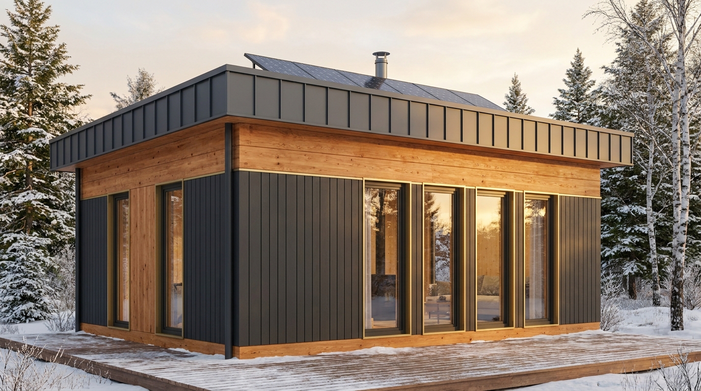 南の蔵 外観 — AI render based on BIM specs
