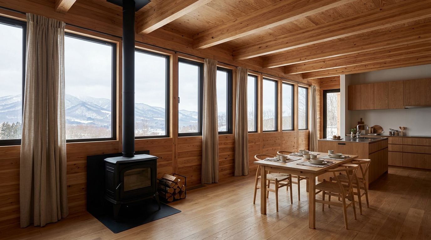 北の小屋 内観