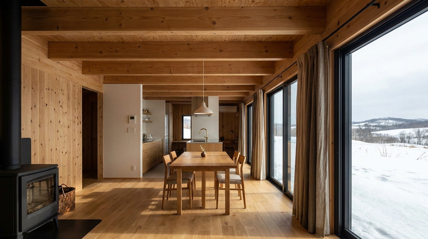 南の小屋 内観