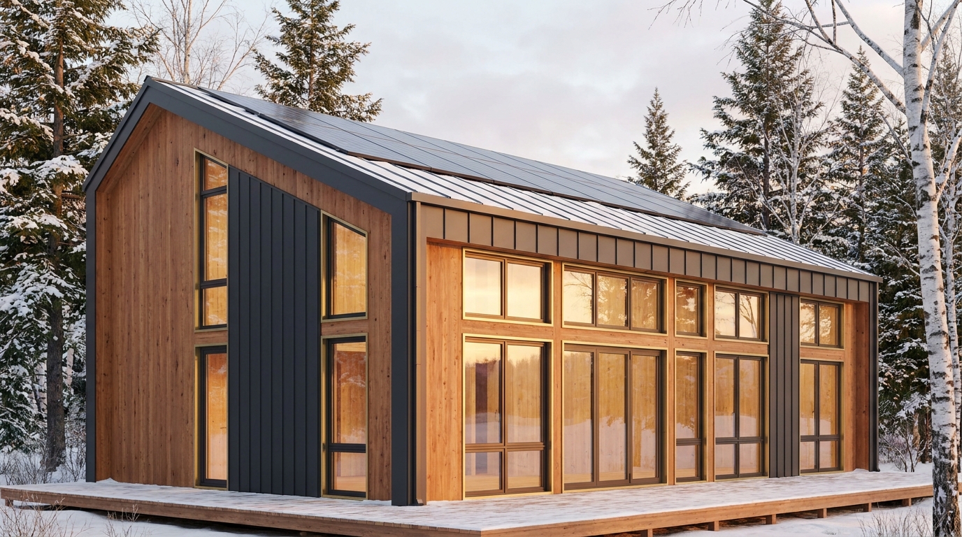 月の里 外観 — AI render based on BIM specs