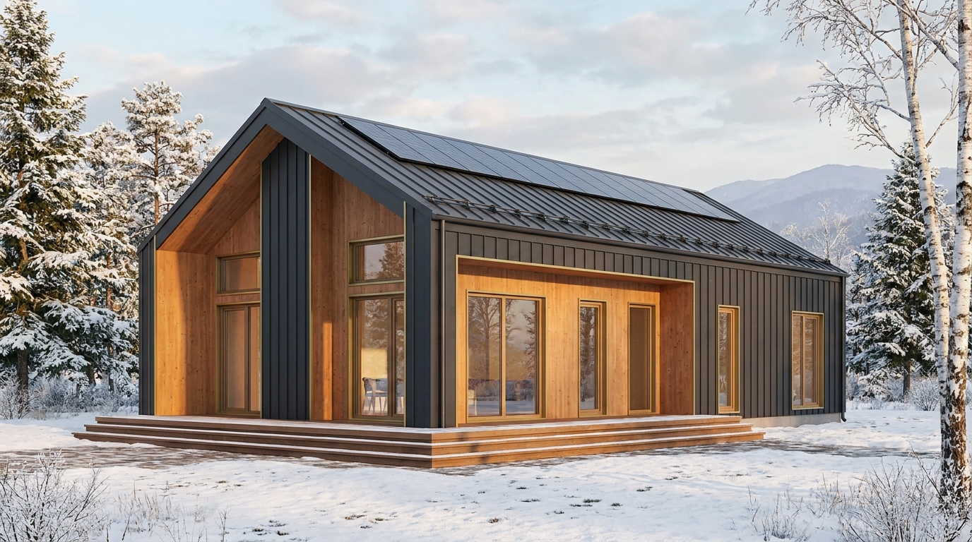 月の里 外観 — AI render based on BIM specs