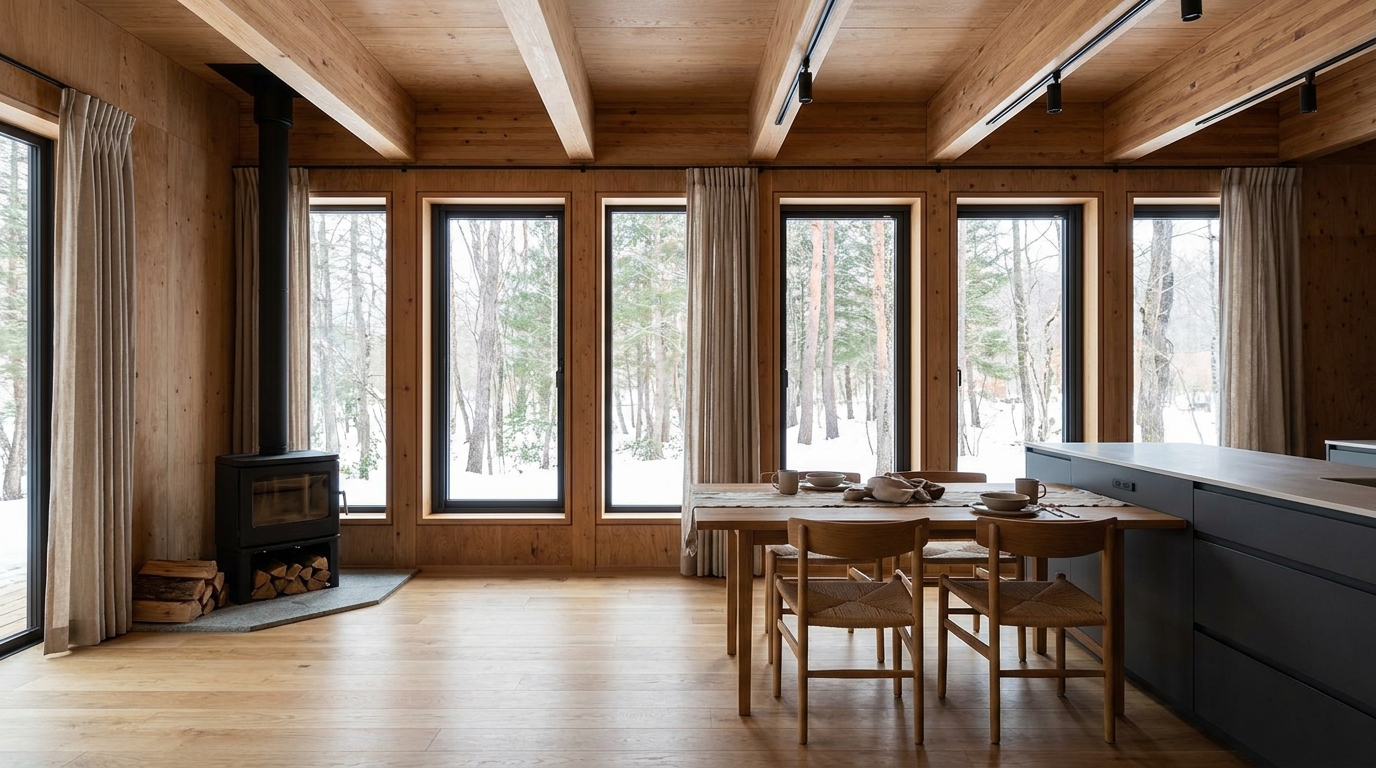 月の小屋 内観