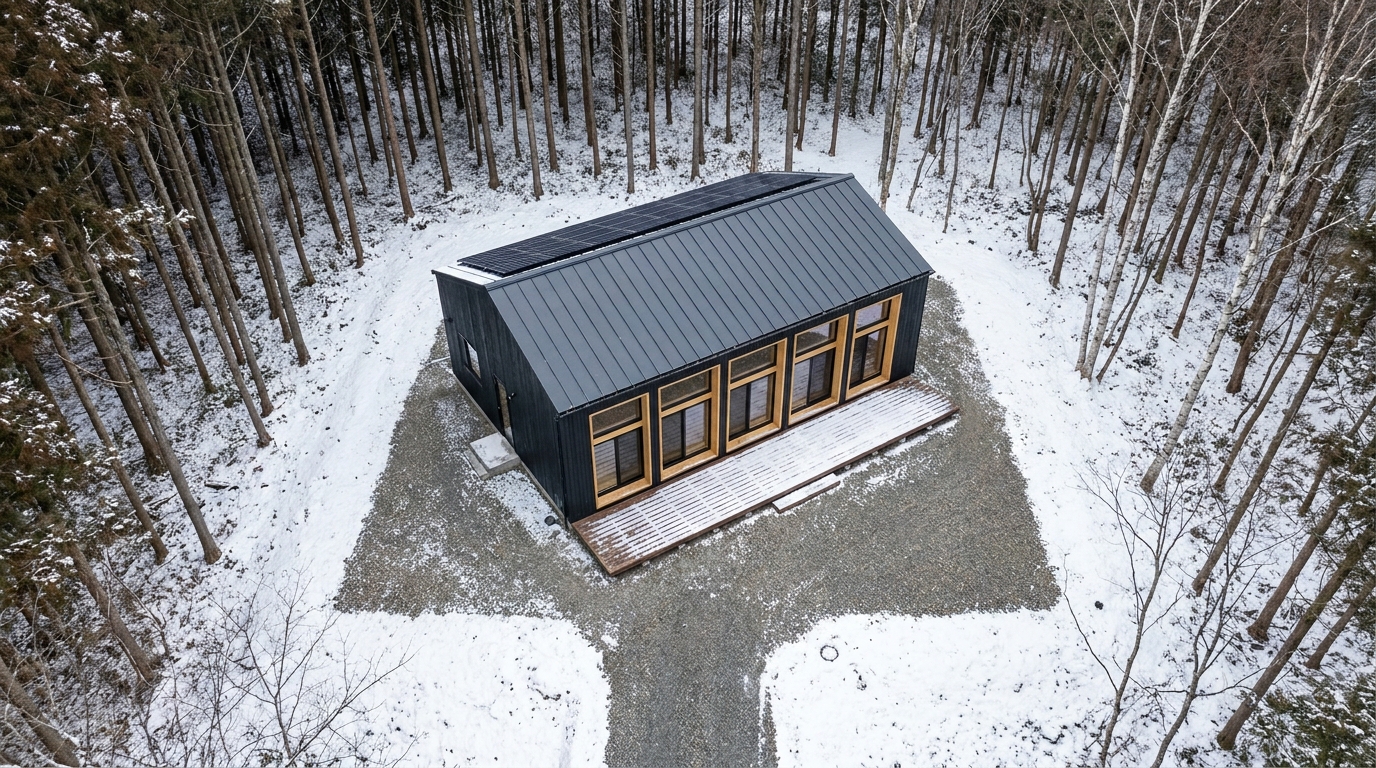 西の小屋 配置