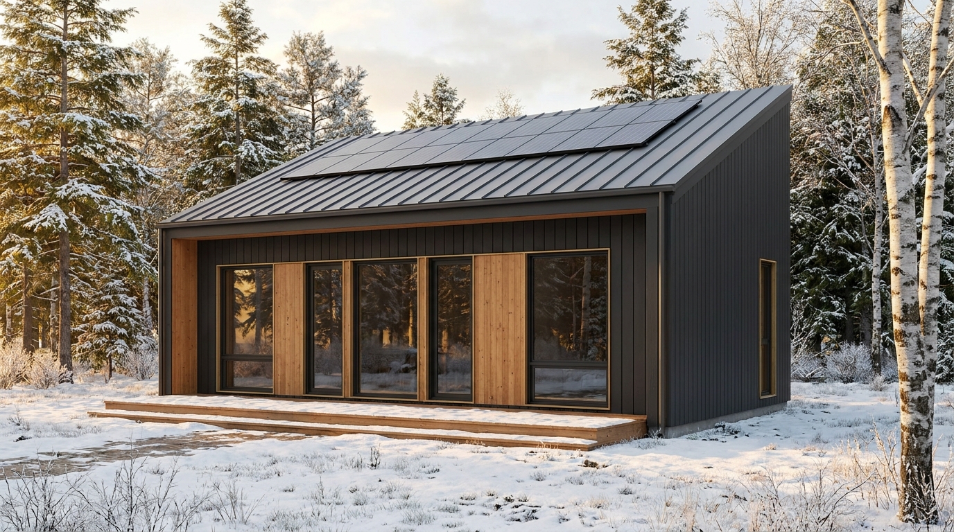 東の杜 外観 — AI render based on BIM specs