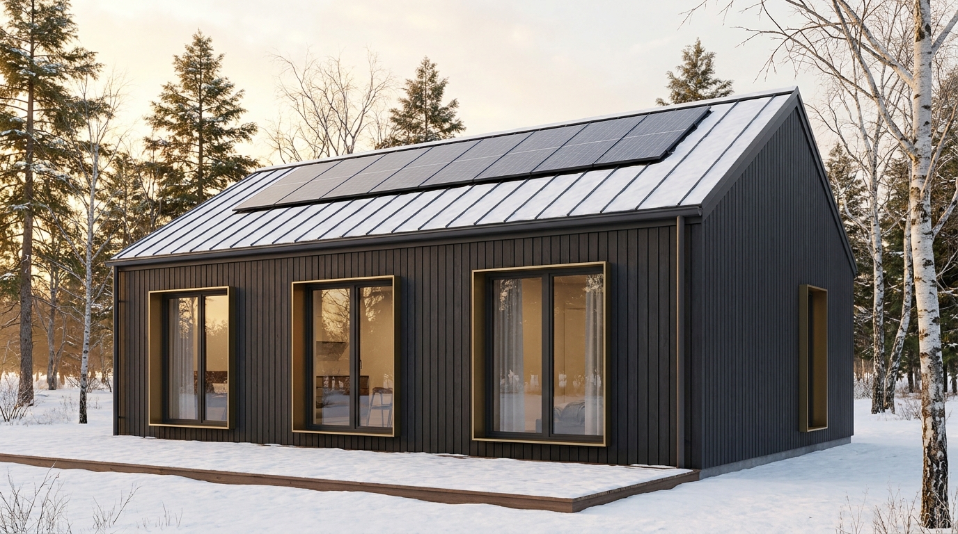 霧の館 外観 — AI render based on BIM specs