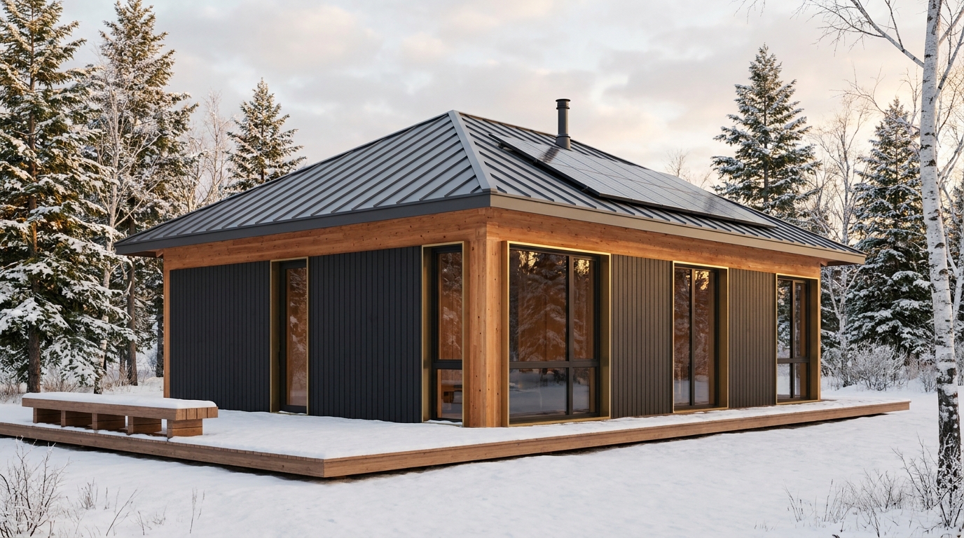 森の館 外観 — AI render based on BIM specs