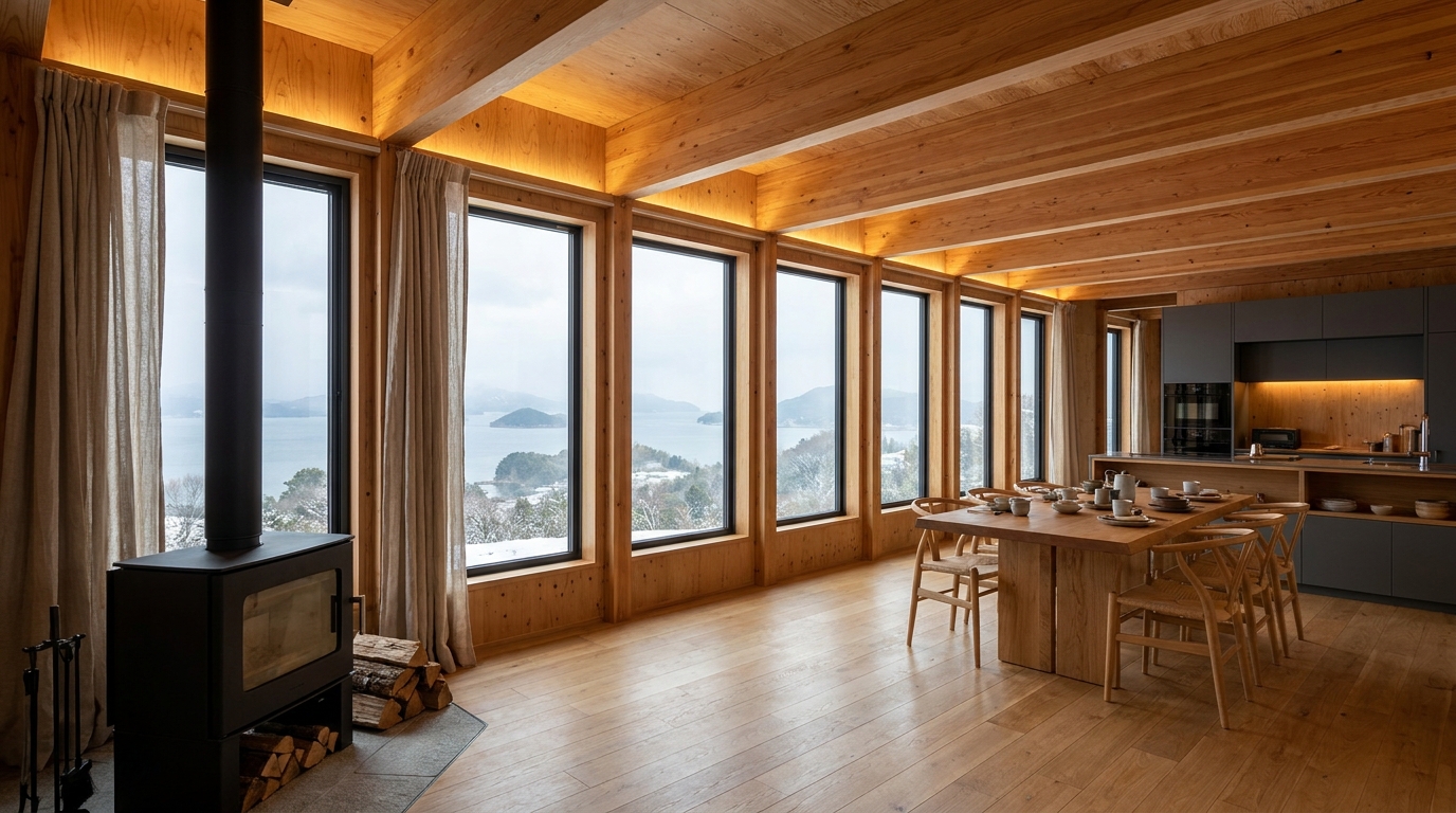 南の小屋 内観