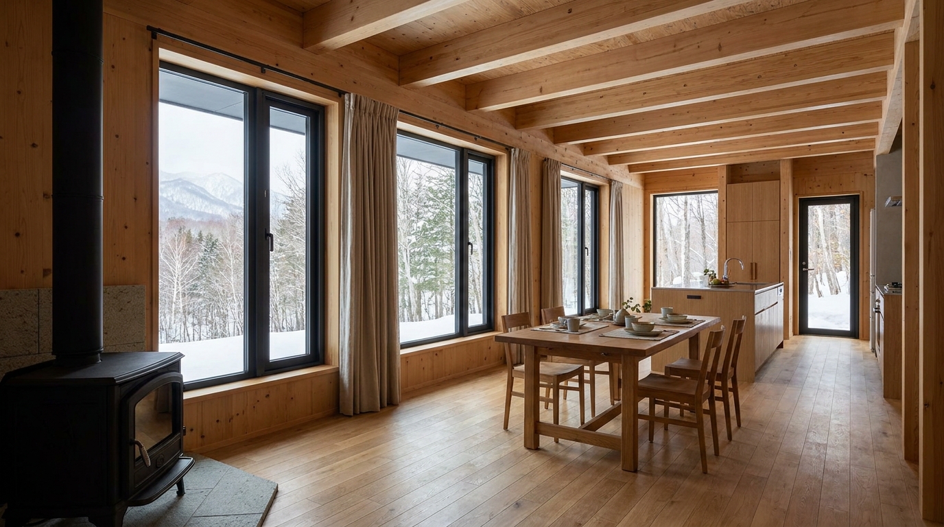 月の小屋 内観