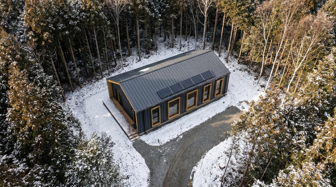 雪の小屋 配置
