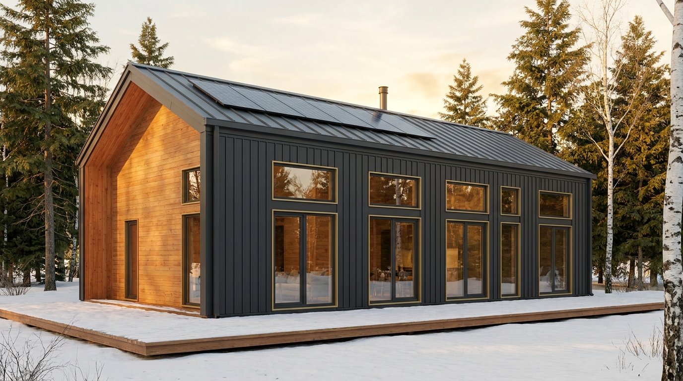 森の塔 外観 — AI render based on BIM specs