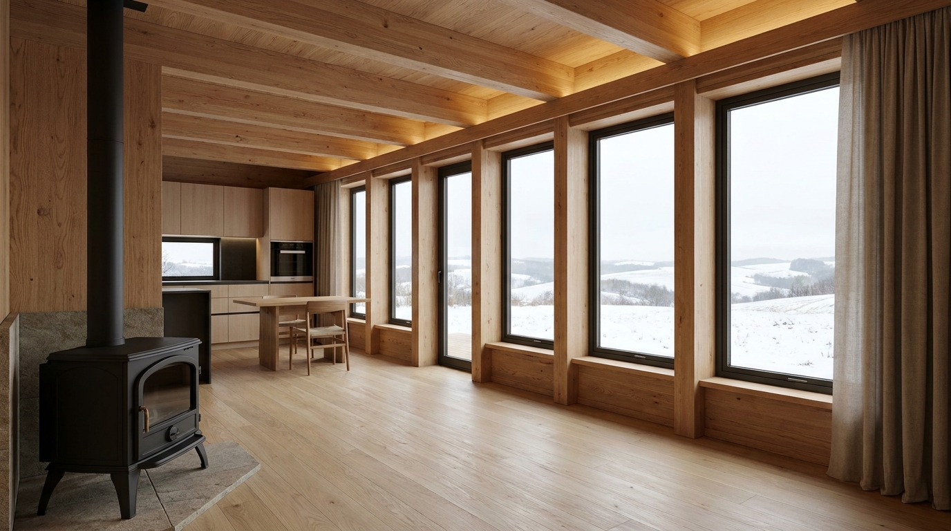 森の小屋 内観