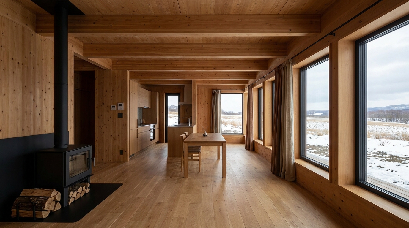 風の小屋 内観