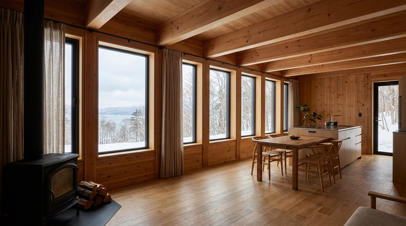 北の小屋 内観